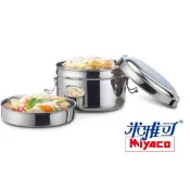 米雅可 雙層圓形便當盒 304不鏽鋼 12cm 14cm 16cm #雙層便當盒 #飯盒 #米雅可