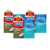 【Durex杜蕾斯】超薄型12入裝＋激情型12入裝衛生套 x3件組