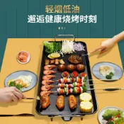 協貿國際日用品生活8館 110V伏學生宿舍無煙不粘電烤爐燒烤盤家用電烤盤烤肉