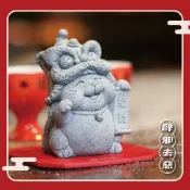 【綵金殿】舞獅招財貓擺件 發財 財運亨通 裝飾 瑞獸 公仔 開光加持 貓 居家 吉祥
