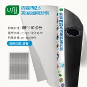 優系 防霾PM2.5濾淨紗窗網 窗85x110cm 黑色
