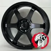 【質感輪業】全新鋁圈18吋 平光黑 類 TE37 5/100 5/108 5/112 5/114.3 120 六爪