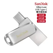 【蝦皮直營】SanDisk Ultra Luxe USB Type-C+A雙用隨身碟32G/64G/128G 廠商直送