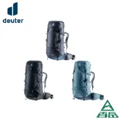 [Deuter]AIRCONTACT LITE 拔熱式透氣背包 50+10L 黑/霧藍/炭黑  3340323