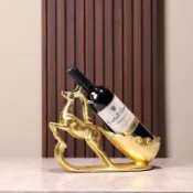  紅酒架 酒架 酒瓶架 葡萄酒架 創意酒架 復古酒架 現代創意金鹿酒架 客廳酒櫃擺件 家居電視櫃裝飾品 紅酒架裝飾工藝品