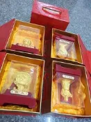 沙金公仔 沙金擺件 海賊王 航海王 魯夫 皇冠喬巴 舉手喬巴 蛋糕喬巴 關聖帝君(全新附外盒裝)