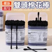 日式雙頭耳勺 掏耳神器 安全耳扒棉花棒 耳垢清潔 螺旋棉頭 不鏽鋼耳勺 個人護理 便携清潔組