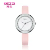 (沒有這個咚咚)【WANgT】KEZZI 珂紫 K-1862 優雅精緻氣質簡約百搭學生女皮手腕錶-粉紅色