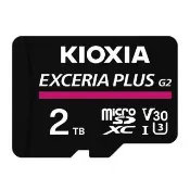 【KIOXIA  鎧俠】EXCERIA PLUS G2 MicroSDXC UHS-I U3/V30 2TB 記憶卡