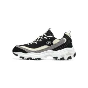 (店+)【SKECHERS】149906-BKNT Skechers斯凱奇 D'LITES 1.0 熊貓鞋 奶茶熊 椰乳拿鐵 厚底百搭 燈芯絨 減震耐磨支撐平衡輕便增高 低幫 老爹鞋 女款 黑白