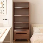 【HOME宜家】書櫃 書架 展示櫃 櫃子收納櫃 客廳櫃 客廳收納櫃40*24*150cm(夾縫櫃/縫隙櫃/實木櫃)