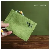 端午節亞麻香包香囊空袋子訂製logo裝藥袋布袋香袋薰衣草抽繩香囊