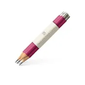 【Faber-Castell】Graf von Faber-Castell 補充用繩紋完美鉛筆3入-螢光粉(原廠正貨)