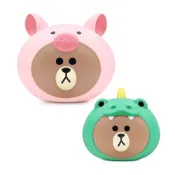 (店+)魔比歐 GARMMA LINE FRIENDS 正版授權 公仔存錢筒 叢林系列 小豬熊大 ( 硬幣 零錢 紙鈔 可愛立體造型 存錢桶 )