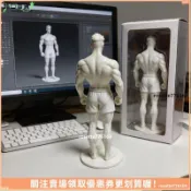 【3D打印手辦】健美藝術短褲站立肌肉男白模 人物模型 立體擺件 裝飾 公仔 雕像 收藏 居家擺飾 送禮 健身主題 模型 
