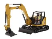 DM工程車1/50 CAT 308CR卡特挖掘機模型小型挖土機可換挖斗85596
