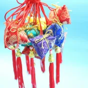 旻泉精品批發網 台灣製 粽子香包 端午節香包 項鍊式 /一個入(定100) 成品 鹿港阿媽 手工香包【APP滿額下單10%點數(單一帳號最高1000點)】10/31止