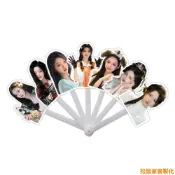 松鼠家客製化 扇子 李柯以七折扇 摺疊扇 DIY可愛迷你明星周邊應援 禮品扇 可來圖訂製