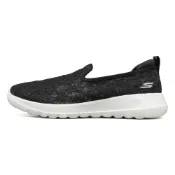(店+)【SKECHERS】896020-BKW Skechers斯凱奇 GO WALK Joy 蕾絲懶人漁夫鞋 軟底 透氣 生活休閒鞋 女 黑白