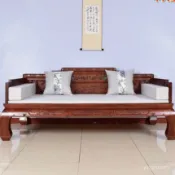 【免稅】實木羅漢床實木老榆木明清仿古新中式貴妃塌沙髮床禪意小戶型客廳傢具羅漢床 實木沙發 床榻 躺椅 IPOD