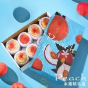 客製化 水果禮盒 禮盒 過年禮盒 桃子包裝盒 奉化陽山水蜜桃通用8粒裝 禮品盒 水果禮盒 空盒子