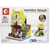 S積木 街景燈光積木 SD6508-11(有4款)/一款入(促199) 知名品牌商店鑽石積木 品牌店街景商場積木-田BB