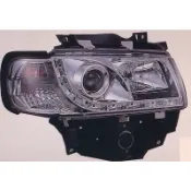 VW T4  2.0魚眼投射LED晝行燈改裝白晶鑽大燈 2001~