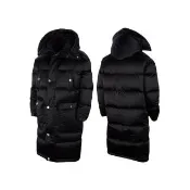 【NIKE 耐吉】MMW x Nike Lab Down-Fill Jacket 長版羽絨外套 黑色 AR5610-010