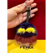 真品 正貨  FENDI小怪物毛吊飾 黃/紫/紅 FENDI 吊飾 毛怪 小怪獸 monster 貂毛 收藏用