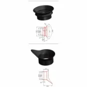 喜挖2店 適用於PVS-18夜視儀PVS14模型護目鏡眼罩熱成像儀望遠鏡31熱搜橡