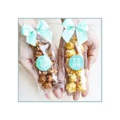 (店+)婚禮魔球爆米花(T色囍字款) - 焦糖 / 巧克力 新鮮好吃好評 二次進場 送客禮 桌上禮 g1522 
