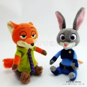 迪士尼 動物方城市 Zootopia 尼克 Nick 狐狸 哈茱蒂 兔子 娃娃 玩偶