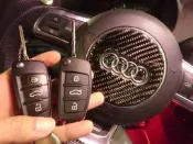 大彰化晶片奧迪 TT A3 A4 A6 A8 RS4 遙控晶片鑰匙 新增拷貝 外殼更換 故障維修全部遺失不見製作
