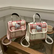 喜挖2店 學院風包包女新款休閒韓國揹包手提單肩包可愛少女大容量斜後背包