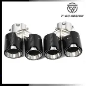 【品質保障】適用於BMW寶馬 G21 G42 M240 M340 M440i 排氣管改裝四出不鏽鋼碳纖維尾飾管