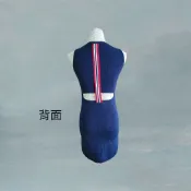 *♡*深藍色/背後露腰細針織合身洋裝/25-28吋腰/近新/二手《Anna的百寶箱》