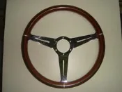 絕版 NISSAN VERITA 正廠核桃木方向盤，物品完整