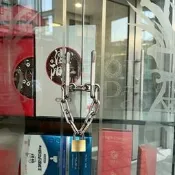 【可開發票】鏈條鎖腳踏車電動車摩托車防盜鐵鏈鎖家用大門推拉門防撬鎖鏈子鎖