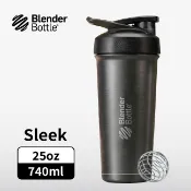 Blender Bottle Sleek按壓式不鏽鋼水壺/ 25oz/ 740ml/ 金屬灰 eslite誠品