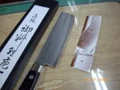 最專業的刀剪專家台中市最知名的建成刀剪行@日本-藤次郎-墨流-口金蔬果刀 薄刃型