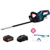 BOSCH博世 18V無刷鋰電修籬機 (4.0Ah電池+8A快充組) GHE 18V-60 再送 3M安全護目鏡