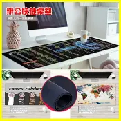 翔盛商城 鍵盤常用操作快捷命令鍵/世界地圖 加大加厚80*30cm鎖邊滑鼠鍵盤墊 吸水茶几桌墊 大理石鼠標墊 隔熱墊【APP享4%回饋】