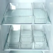 冰箱專用保鮮盒收納盒儲存盒冷藏冷凍盒抽屜式鷄蛋蔬菜整理盒儲物 9EUN