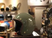台北喆凡 feture 飛喬 Derek 小帽體 4/3 復古vintage 安全帽 gogoro Vespa 深褐綠