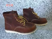 木村拓哉美式復古工作靴 厚底短靴馬丁靴 戶外白底低筒男靴子 Timberland黃靴 紅翼Red Wing 875 版型