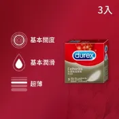 Durex 杜蕾斯-超薄裝保險套(3入)