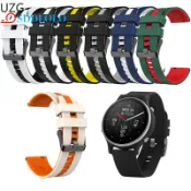 適用於華碩 VivoWatch 6 錶帶 VivoWatch 5 雙色矽膠錶帶 VivoWatch SP 替換腕帶 22
