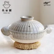 (店+)【長谷園伊賀燒】利休十草陶鍋 (800ml/1.5L/2.7L) 遠紅外線 燉煮土鍋 二重蓋效果 煮飯/火鍋