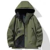 【巴黎精品】現貨出清 戶外機能衝鋒衣防風外套登山外套防潑水大碼休閒男裝(戶外寬鬆男外套5色n1lc82)