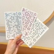 ✨臺灣有貨/免運✨生日快樂水鑽字母貼紙 高顏值女生禮物包裝裝飾貼心意DIY閃鑽貼飾